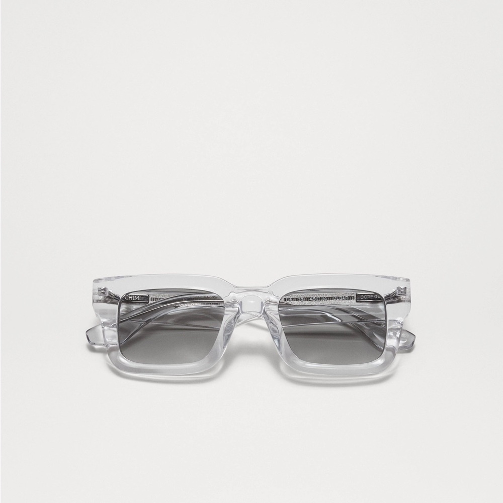 Gray Geometric Sunglasses With Gradient Lenses - … - image 2